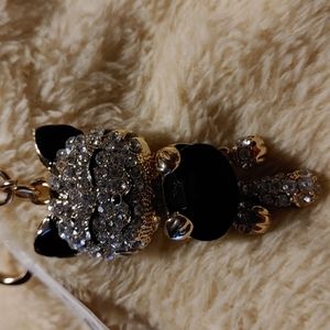 Fashion keychain with kitty cat face